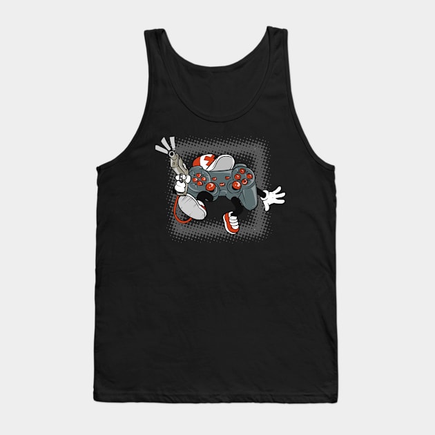 Funny Gamer Video Games Player design Tank Top by Luxara